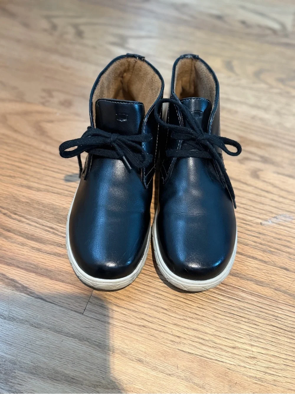 Florsheim Boys Black Boots, Size 5M, Leather, Worn Few Times, No box